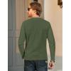 imageMAGCOMSEN Mens Long Sleeve Shirt with Pocket Cotton Crew Neck Shirts Casual Lightweight TShirtArmy Green