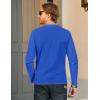 imageMAGCOMSEN Mens Long Sleeve Shirt with Pocket Cotton Crew Neck Shirts Casual Lightweight TShirtColor Blue