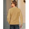 imageMAGCOMSEN Mens Long Sleeve Shirt with Pocket Cotton Crew Neck Shirts Casual Lightweight TShirtEarthy Yellow