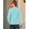 imageMAGCOMSEN Mens Long Sleeve Shirt with Pocket Cotton Crew Neck Shirts Casual Lightweight TShirtLake Blue