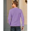 imageMAGCOMSEN Mens Long Sleeve Shirt with Pocket Cotton Crew Neck Shirts Casual Lightweight TShirtLight Purple