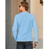 imageMAGCOMSEN Mens Long Sleeve Shirt with Pocket Cotton Crew Neck Shirts Casual Lightweight TShirtWaterfall Blue