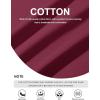 imageMAGCOMSEN Mens Long Sleeve Shirt with Pocket Cotton Crew Neck Shirts Casual Lightweight TShirtWine Red
