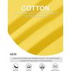 imageMAGCOMSEN Mens Long Sleeve Shirt with Pocket Cotton Crew Neck Shirts Casual Lightweight TShirtYellow