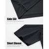 imageMAGCOMSEN Mens Henley Shirts Short Sleeve Casual Collarless Shirt Quick Dry Summer TShirts Golf Workout TopsBlack