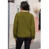imageMAGCOMSEN Womens Corduroy Jacket Sherpa Fleece Lined Warm Winter Coat Button Down Casual Jacket with PocketsWolf Brown