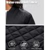 imageMAGCOMSEN Womens Winter Bomber Jacket Casual Basic Zip Up Padded Coats Water Resistant Long Sleeve Outwear with PocketsBlack