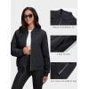 imageMAGCOMSEN Womens Winter Bomber Jacket Casual Basic Zip Up Padded Coats Water Resistant Long Sleeve Outwear with PocketsBlack