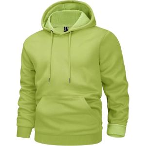 imageMAGCOMSEN Mens Active Hoodies Fleece Lined Sweatshirts Casual Athletic Workout Pullover With Kangaroo PocketOlive Green