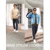imageMAGCOMSEN Mens Crewneck Sweatshirt Long Sleeve Casual Warm Fleece PulloverNavy