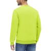 imageMAGCOMSEN Mens Crewneck Sweatshirt Long Sleeve Casual Warm Fleece PulloverYellow Green
