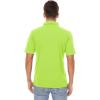 imageMAGCOMSEN Mens Polo Shirts 3 Buttons Casual Work T Shirts Quick Dry Short Sleeve Golf Shirt Pique Jersey Outdoor PerformanceFluorescent Green