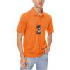 imageMAGCOMSEN Mens Polo Shirts 3 Buttons Casual Work T Shirts Quick Dry Short Sleeve Golf Shirt Pique Jersey Outdoor PerformanceOrange