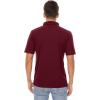 imageMAGCOMSEN Mens Polo Shirts 3 Buttons Casual Work T Shirts Quick Dry Short Sleeve Golf Shirt Pique Jersey Outdoor PerformanceWine