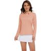 imageMAGCOMSEN Womens Polo Shirts Long Sleeve Golf T Shirt Quick Dry UPF 50 Sun Protection Lightweight Athletic Tennis ShirtsApricot