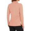 imageMAGCOMSEN Womens Polo Shirts Long Sleeve Golf T Shirt Quick Dry UPF 50 Sun Protection Lightweight Athletic Tennis ShirtsApricot