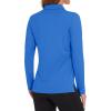 imageMAGCOMSEN Womens Polo Shirts Long Sleeve Golf T Shirt Quick Dry UPF 50 Sun Protection Lightweight Athletic Tennis ShirtsAzure