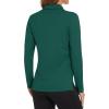 imageMAGCOMSEN Womens Polo Shirts Long Sleeve Golf T Shirt Quick Dry UPF 50 Sun Protection Lightweight Athletic Tennis ShirtsEmerald Green