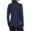 imageMAGCOMSEN Womens Polo Shirts Long Sleeve Golf T Shirt Quick Dry UPF 50 Sun Protection Lightweight Athletic Tennis ShirtsNavy
