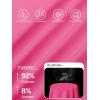 imageMAGCOMSEN Womens Polo Shirts Long Sleeve Golf T Shirt Quick Dry UPF 50 Sun Protection Lightweight Athletic Tennis ShirtsRose Red