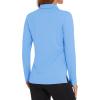 imageMAGCOMSEN Womens Polo Shirts Long Sleeve Golf T Shirt Quick Dry UPF 50 Sun Protection Lightweight Athletic Tennis ShirtsWaterfall Blue