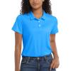 imageMAGCOMSEN Womens Polos Golf Shirts Short Sleeve Collared Shirt Women Quick Dry Fit UPF 50 Tennis Work Athletic TopsAzure