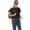 imageMAGCOMSEN Womens Golf Polo Shirts Short Sleeve Collared QuickDry Moisture Wicking TShirt Workout Athletic Tennis TopsBlack