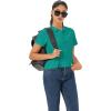 imageMAGCOMSEN Womens Golf Polo Shirts Short Sleeve Collared QuickDry Moisture Wicking TShirt Workout Athletic Tennis TopsEmerald Green