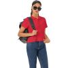 imageMAGCOMSEN Womens Golf Polo Shirts Short Sleeve Collared QuickDry Moisture Wicking TShirt Workout Athletic Tennis TopsTomato Red