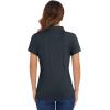imageMAGCOMSEN Womens Golf Polo TShirts Short Sleeve UPF 50 Quick Dry Polo Collared Shirts Lightweight Athletic Sports ShirtBlack