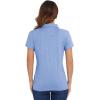imageMAGCOMSEN Womens Golf Polo TShirts Short Sleeve UPF 50 Quick Dry Polo Collared Shirts Lightweight Athletic Sports ShirtLight Blue