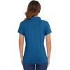 imageMAGCOMSEN Womens Golf Polo TShirts Short Sleeve UPF 50 Quick Dry Polo Collared Shirts Lightweight Athletic Sports ShirtMedium Blue