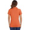 imageMAGCOMSEN Womens Golf Polo TShirts Short Sleeve UPF 50 Quick Dry Polo Collared Shirts Lightweight Athletic Sports ShirtOrange