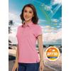 imageMAGCOMSEN Womens Golf Polo TShirts Short Sleeve UPF 50 Quick Dry Polo Collared Shirts Lightweight Athletic Sports ShirtPink