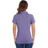 imageMAGCOMSEN Womens Golf Polo TShirts Short Sleeve UPF 50 Quick Dry Polo Collared Shirts Lightweight Athletic Sports ShirtPurple