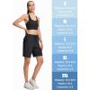 imageMAGCOMSEN Womens Hiking Shorts Lightweight Quick Dry 8quot Golf Shorts Water Resistant with 3 Zipper PocketsBlack