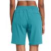 imageMAGCOMSEN Womens Hiking Shorts Lightweight Quick Dry 8quot Golf Shorts Water Resistant with 3 Zipper PocketsLake Blue