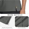imageMAGCOMSEN Womens Long Sleeve Golf Shirts UPF 50 Polo Moisture Wicking 3Button Placket Casual Shirt for Tennis SportsDark Grey