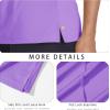 imageMAGCOMSEN Womens Long Sleeve Golf Shirts UPF 50 Polo Moisture Wicking 3Button Placket Casual Shirt for Tennis SportsLight Purple