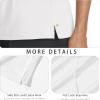 imageMAGCOMSEN Womens Long Sleeve Golf Shirts UPF 50 Polo Moisture Wicking 3Button Placket Casual Shirt for Tennis SportsWhite