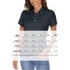 imageMAGCOMSEN Womens Polo Shirts Short Sleeve 4Button Casual Work Collared Shirts Moisture Wicking Golf ShirtsBlack