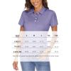 imageMAGCOMSEN Womens Polo Shirts Short Sleeve 4Button Casual Work Collared Shirts Moisture Wicking Golf ShirtsLight Purple