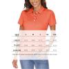 imageMAGCOMSEN Womens Polo Shirts Short Sleeve 4Button Casual Work Collared Shirts Moisture Wicking Golf ShirtsOrange