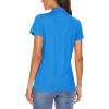 imageMAGCOMSEN Womens Polo Shirts Short Sleeve 4Button Casual Work Collared Shirts Moisture Wicking Golf ShirtsSea Blue