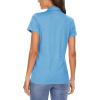 imageMAGCOMSEN Womens Polo Shirts Short Sleeve 4Button Casual Work Collared Shirts Moisture Wicking Golf ShirtsSky Blue
