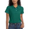 imageMAGCOMSEN Womens Polos Golf Shirts Short Sleeve Collared Shirt Women Quick Dry Fit UPF 50 Tennis Work Athletic TopsEmerald Green