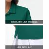 imageMAGCOMSEN Womens Polos Golf Shirts Short Sleeve Collared Shirt Women Quick Dry Fit UPF 50 Tennis Work Athletic TopsEmerald Green