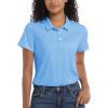 imageMAGCOMSEN Womens Polos Golf Shirts Short Sleeve Collared Shirt Women Quick Dry Fit UPF 50 Tennis Work Athletic TopsFalls Blue
