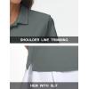 imageMAGCOMSEN Womens Polos Golf Shirts Short Sleeve Collared Shirt Women Quick Dry Fit UPF 50 Tennis Work Athletic TopsGrey
