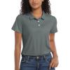 imageMAGCOMSEN Womens Polos Golf Shirts Short Sleeve Collared Shirt Women Quick Dry Fit UPF 50 Tennis Work Athletic TopsGrey